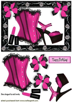 Diamonds and Black Lace Pretty in Pink