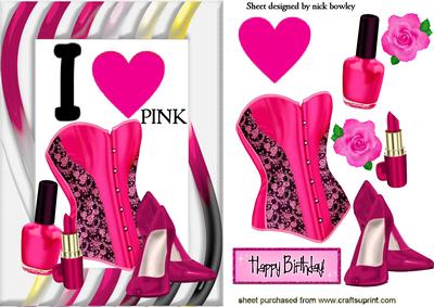 I Love Pink! Ladies Access with Basque & Shoes