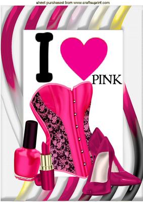 I Love Pink! Ladies Access with Basque& Shoes A4