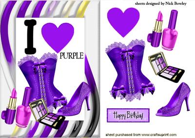 I Love Purple! Ladies Access with Basque & Shoes