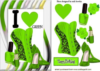 I Love Green! Ladies Access with Basque & Shoes