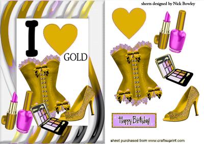 I Love Gold! Ladies Access with Basque & Shoes
