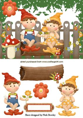 I Picked This Flower for You! Gnome Couple