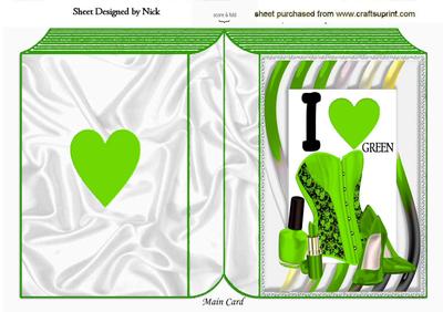 I Love Green Accessories Basque Etc Folded Book