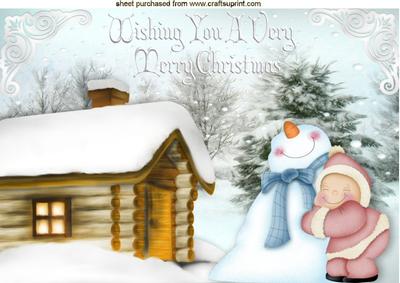 I Love My Snowman A4