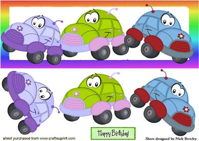 Funny Face Toony Cars! Dl