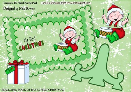 Baby's First Christmas Scalloped Book Kit