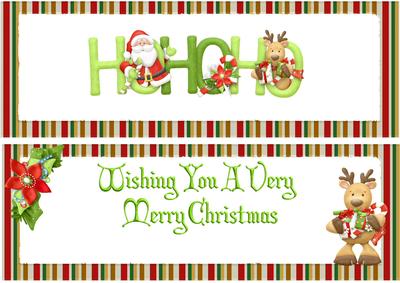 Ho! Ho! Ho! Time for Santa Striped Verse Dl
