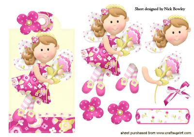 Faerie on a Tag with Flower