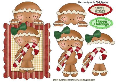 That's My Girl! Cute Gingerbread Couple in Frame