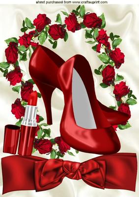 A Touch of Sexiness, Red Roses and Shoes A4
