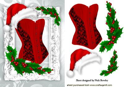 Happy Christmas to Me! Sexy Basque and Holly