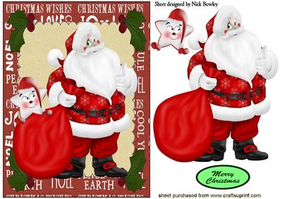 Lovely Big Santa, with Cheeky Star