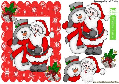 The Magic of Christmas, with Santa & Snowman