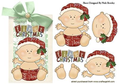 Baby Boys 1st Christmas on a Tag