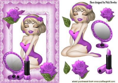 Aint She a Pretty Gal! Dressed in Pink