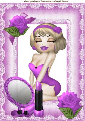 Aint She a Pretty Gal! Dressed in Pink A4