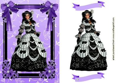 Elegant Lady in Pretty Black Frame