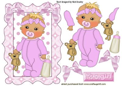 It's a Cute Little Girl with Her Teddy