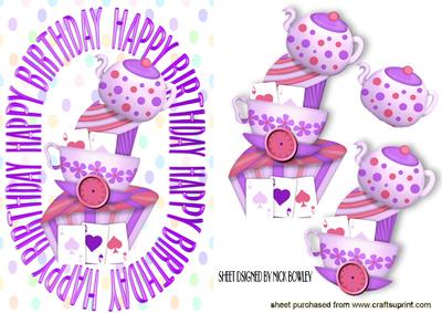 Weird and Wonderful Wonderland Birthday Cake