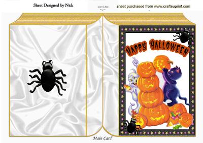 Ghostly Goings on with Lots of Pumpkins Folded Book