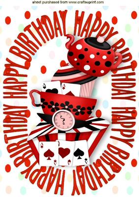 Weird & Wonderful Red Wonderland Cake A4