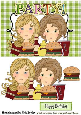 Hanging Out with My Friend Burger Party