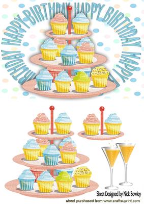 Cupcakes and Champagne for Birthday