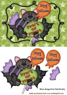Cute Little Bat, Trick or Treat!