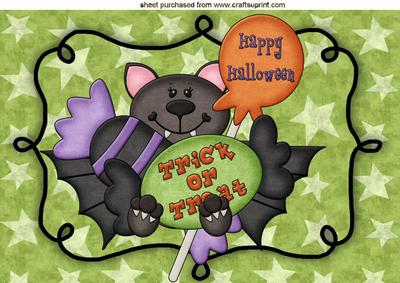 Cute Little Bat, Trick Ot Treat! A4