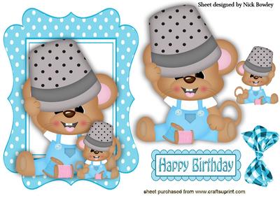 Little Sewing Mice with Thimbles on There Heads