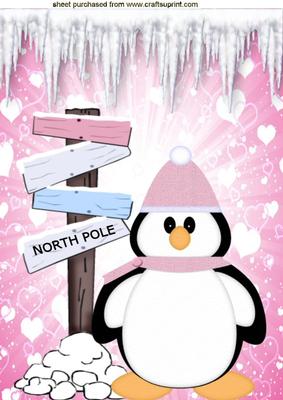 Little Lost Penguin with Lots of Love A4