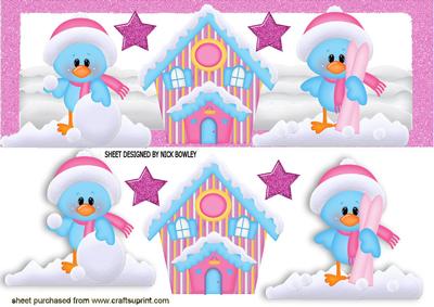 Little Bluebirds in the Snow Dl