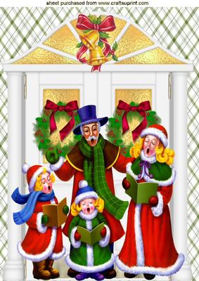 Carol Singer with Lovely Front Door A4