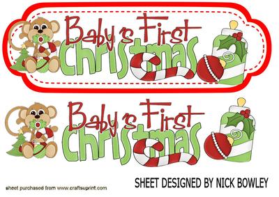 Baby's First Christmas with Little Monkey & Rattle Dl