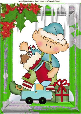 Santas Elf Making Toys in the Workshop A4