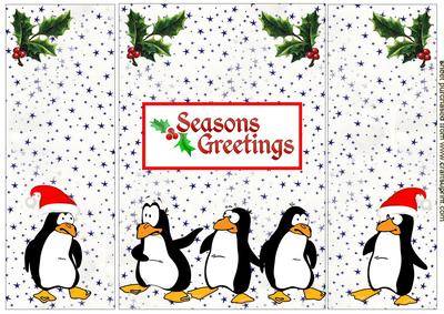 Lovely Gatefold, Christmas Penguins