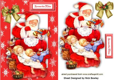 Children Sleeping for Santa Across the Miles