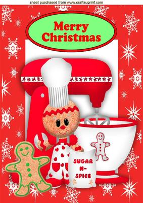 Gingerbread Man Baking with Food Mixer A4