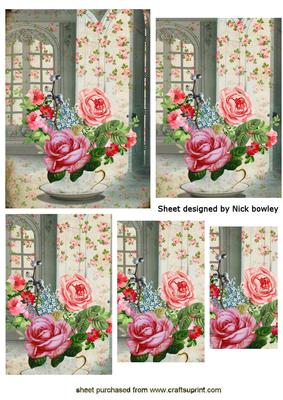 Beautiful Roses in a Teacup Pyramids
