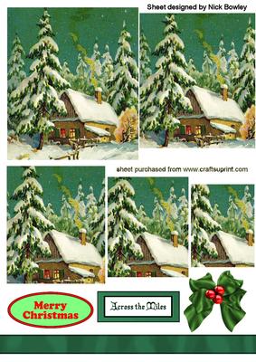 Country Cottage in the Snow Pyramids