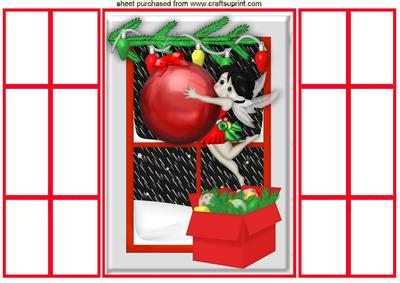 Christmas Bauble Faerie French Gatefold