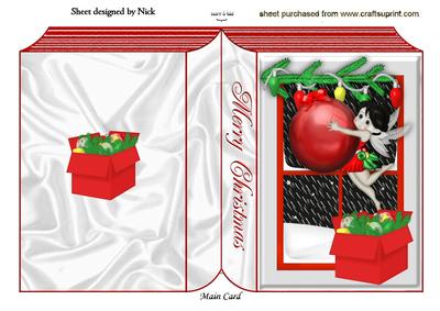 The Christmas Bauble Faerie with Window Folded Book