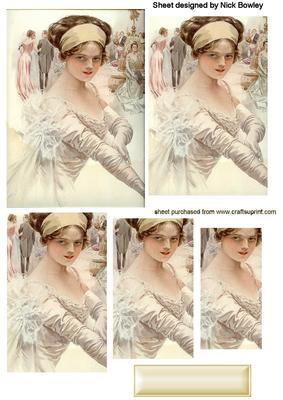 Beautiful Vintage Lady at the Ball Pyramids