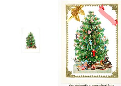 Lovely Christmas Tree A5 Card
