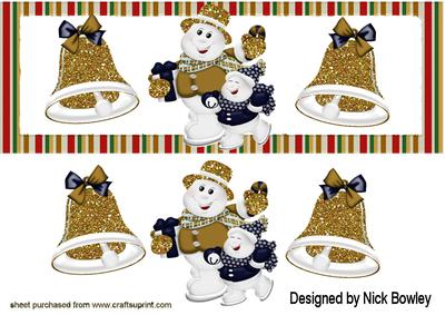 Learning to Skate with Daddy Cute Snowmen Dl