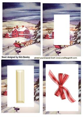 Lovely Snow Scene Tunnel Pyramids