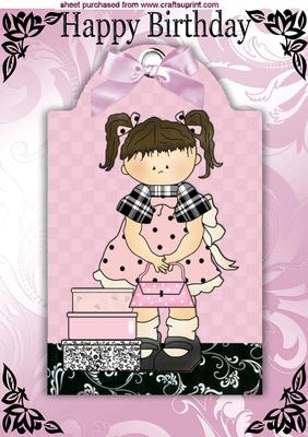 I Love to Go Shopping Little Girl A4