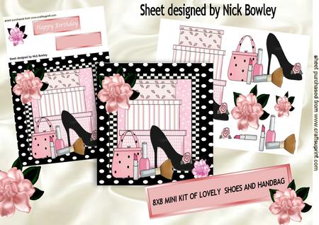 Lovely Ladies Shoe and Handbag 8x8 Mini Kit