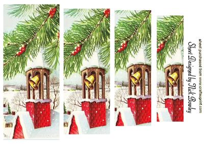 Church Bell with Snow Pyramids